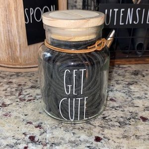 Rae Dunn- hair tie “get cute”